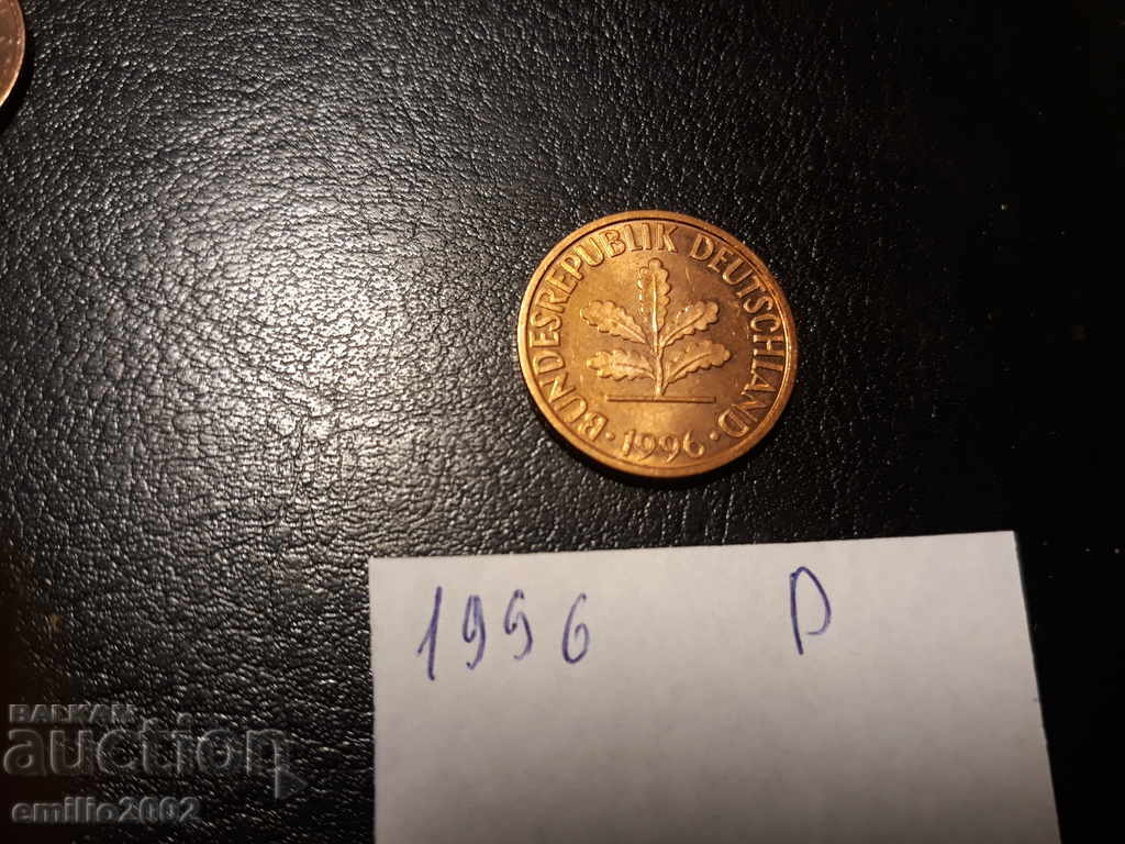 2 Pfening BDR D 1996 with price 0.49 BGN | € 0.25 2 Pfening BDR D 1996 with price 0.49 BGN | € 0.25