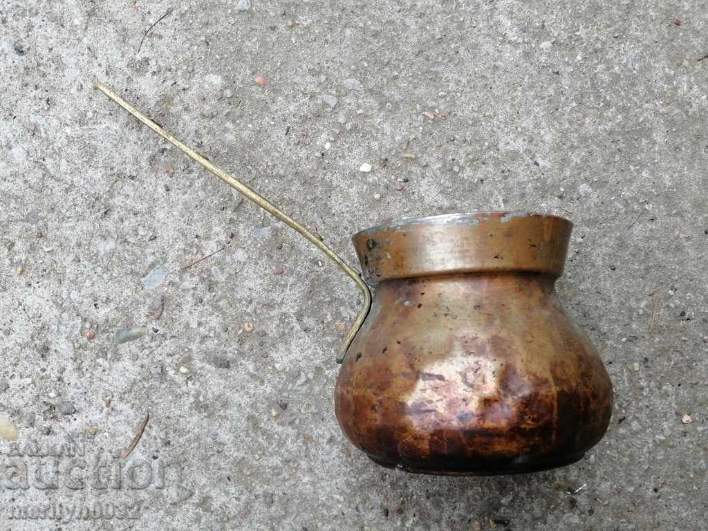 Old copper tin, coffee, baker, copper pot - 6