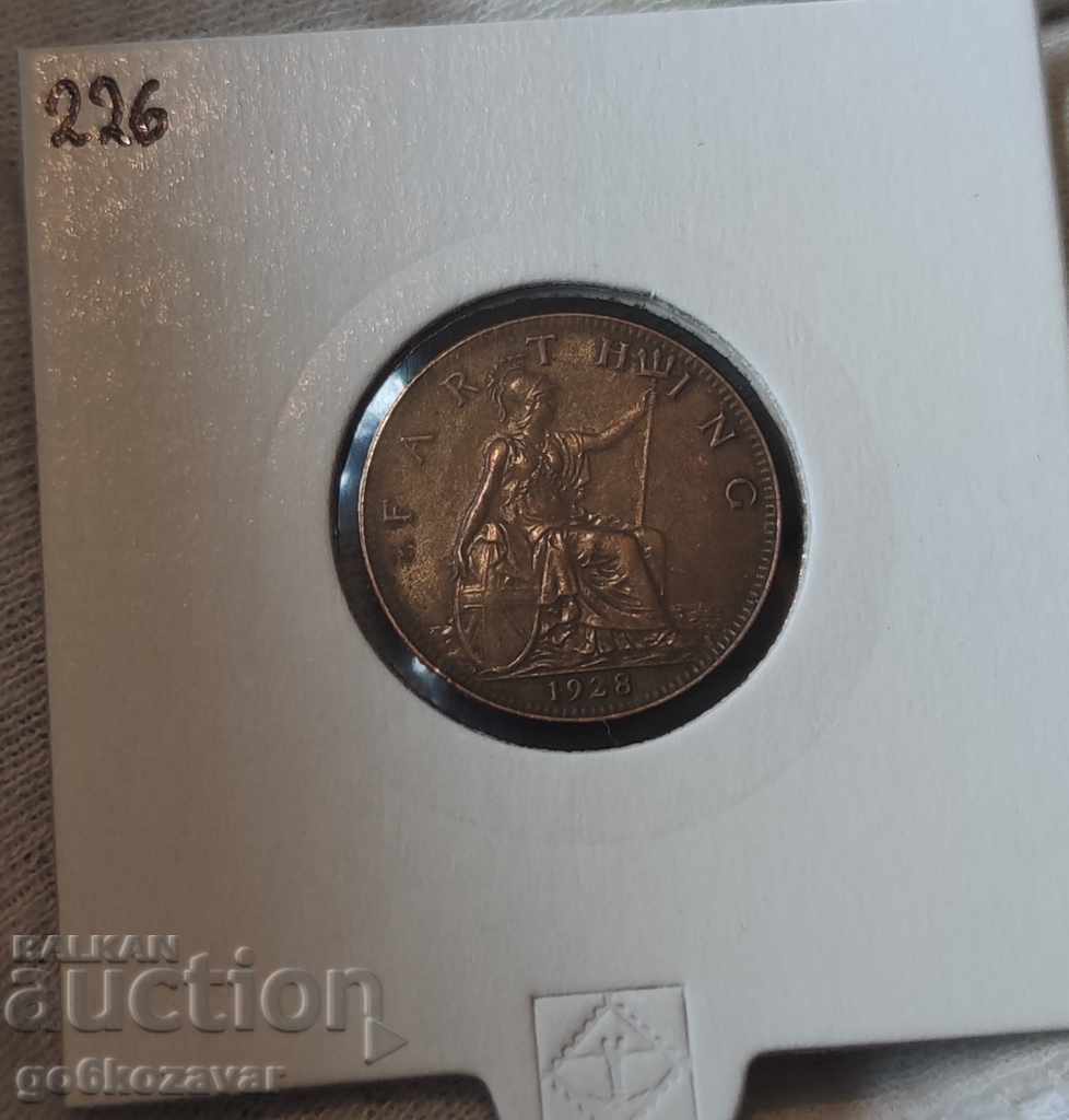 Μεγάλη Βρετανία 1 farthing 1928 Top Coin με τιμή 8.00 BGN | € 4.09 Μεγάλη Βρετανία 1 farthing 1928 Top Coin με τιμή 8.00 BGN | € 4.09