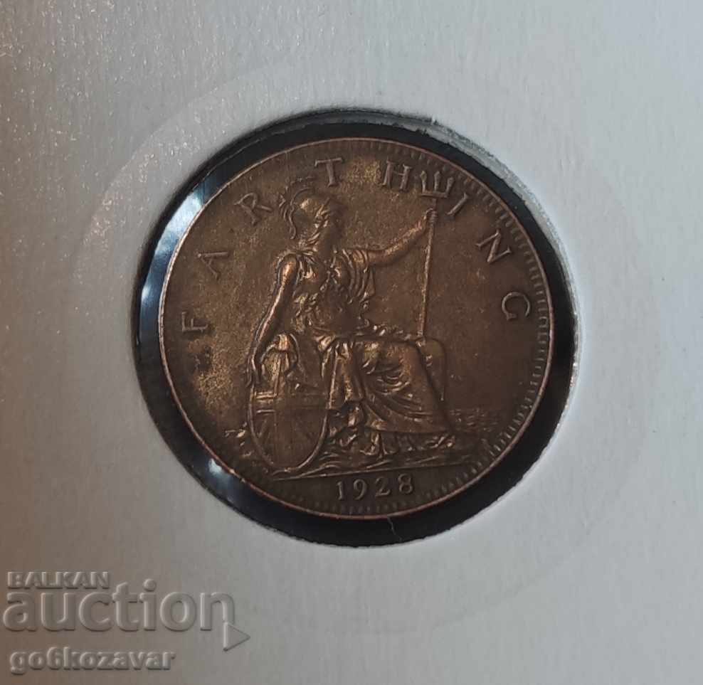 Μεγάλη Βρετανία 1 farthing 1928 Top Coin - 5 Μεγάλη Βρετανία 1 farthing 1928 Top Coin - 5