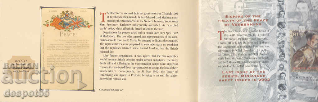 2002 South. Africa. 100 years since the end of the Boer War. Book - 7 2002 South. Africa. 100 years since the end of the Boer War. Book - 7