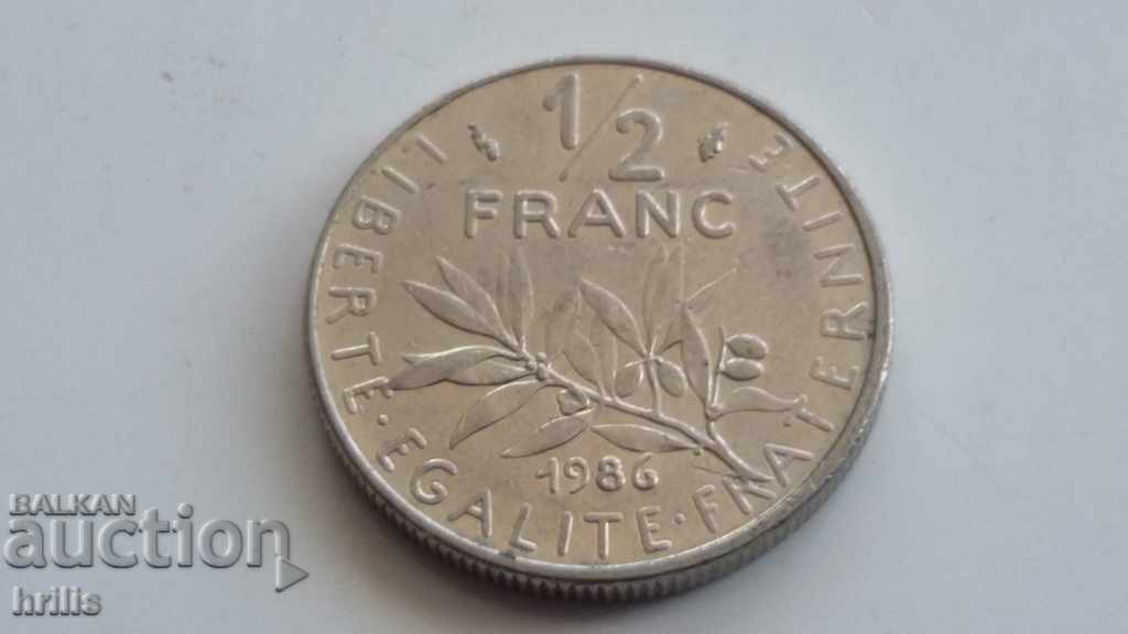 FRANCE 1986 - 1/2 FRANK