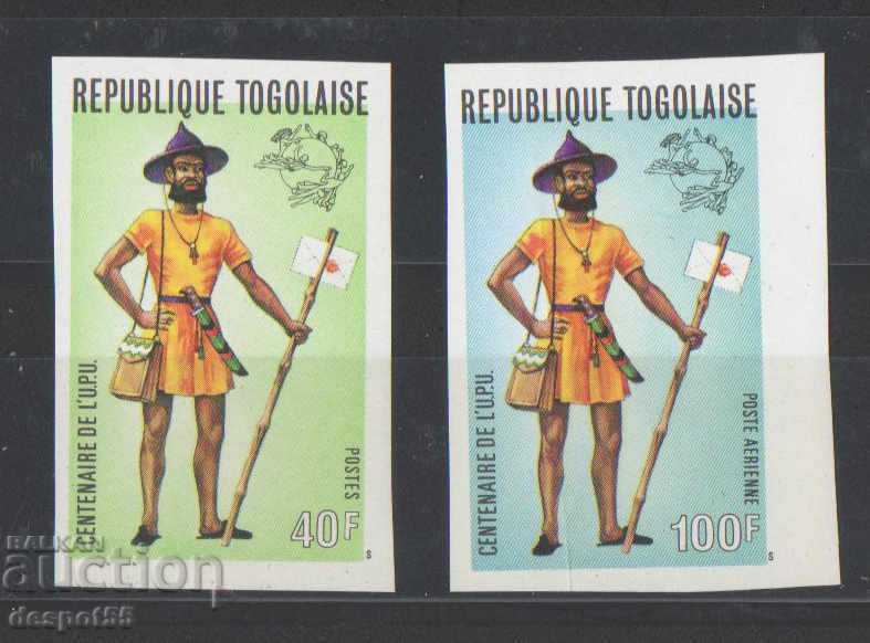 1974. Τόγκο. 100 χρόνια U.P.U. - ταχυδρομικές στολές.