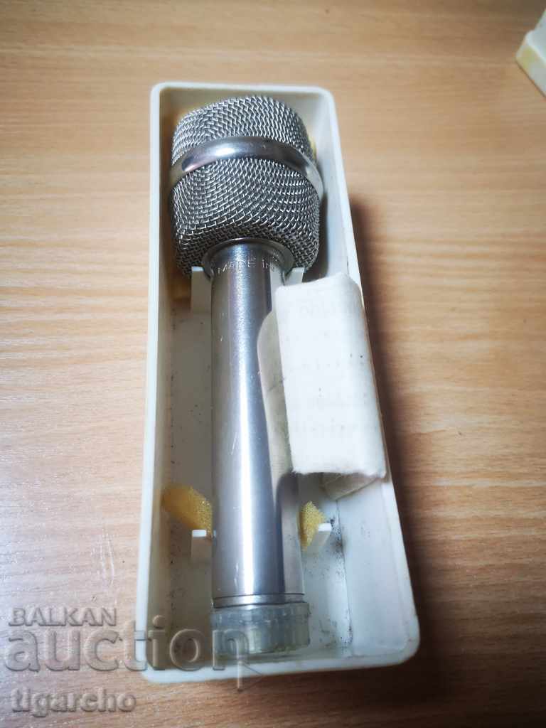Retro Bulgarian microphone