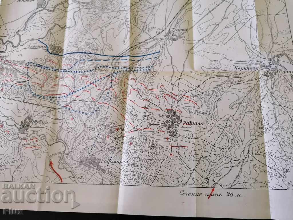 Old map Example of divisional artillery operation - 5 Old map Example of divisional artillery operation - 5