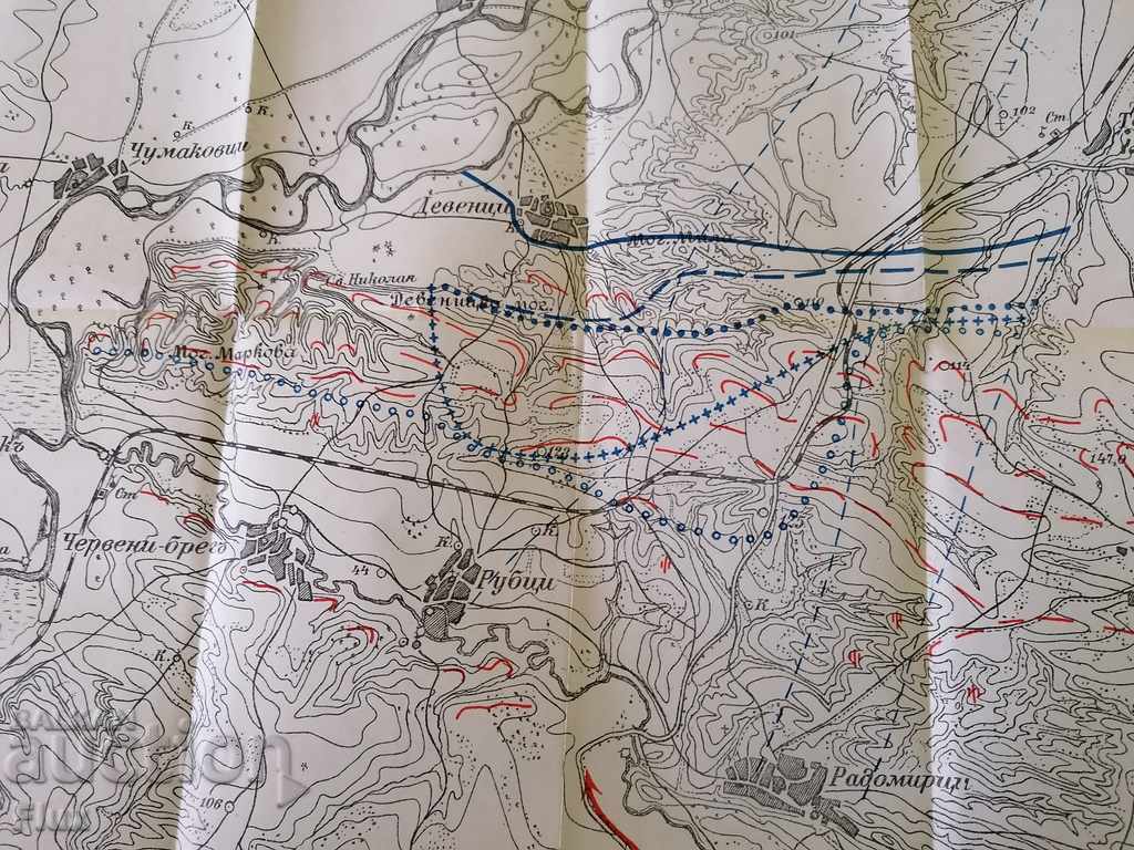 Old map Example of divisional artillery operation - 6 Old map Example of divisional artillery operation - 6