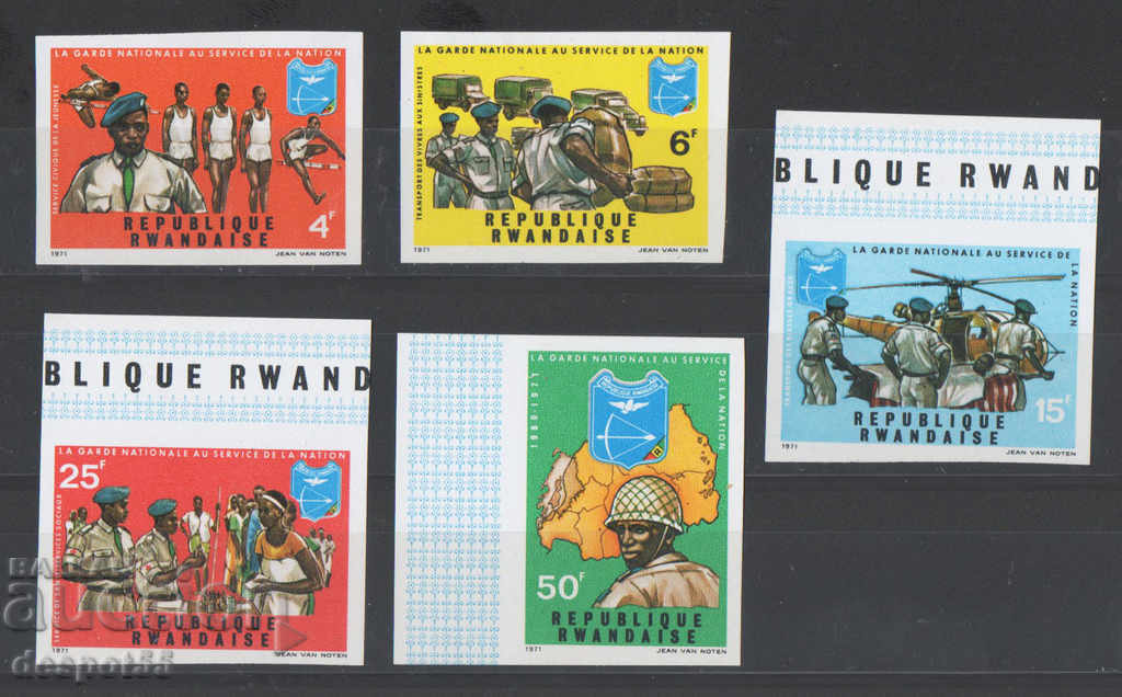 1972. Руанда. Национална служба за охрана в държавата.