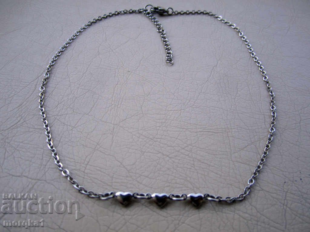 Auction Choker, choker, medical steel choker with heart, hearts Auction Choker, choker, medical steel choker with heart, hearts