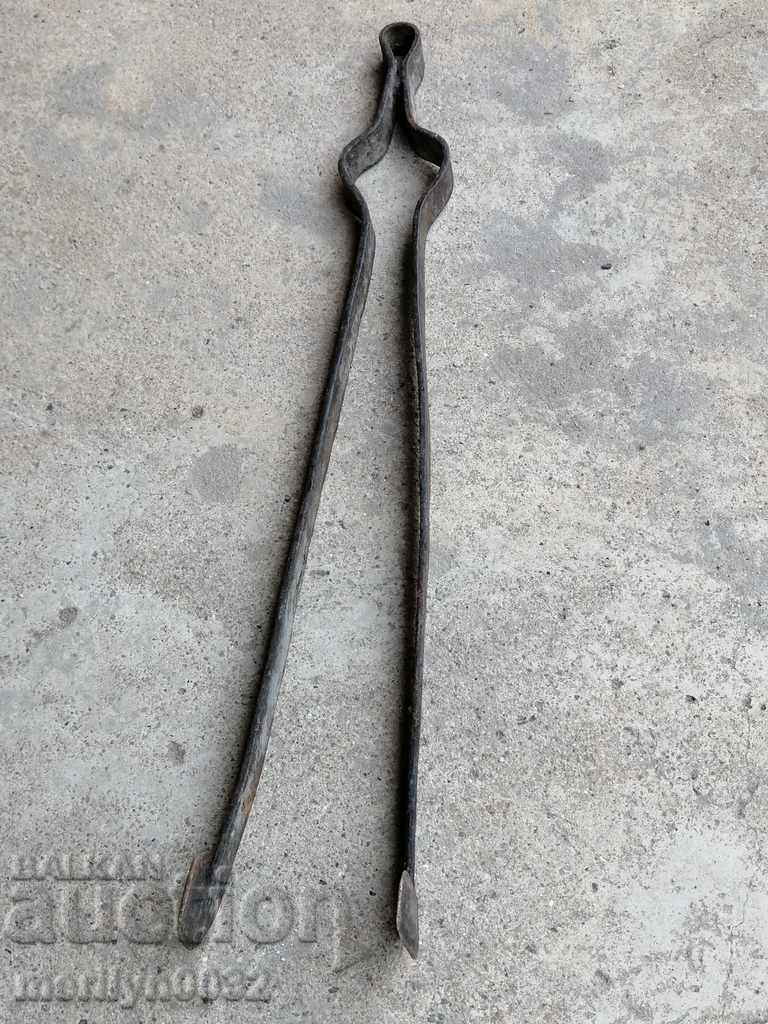 Old dilaf, tongs, wrought iron for oven - 5 Old dilaf, tongs, wrought iron for oven - 5