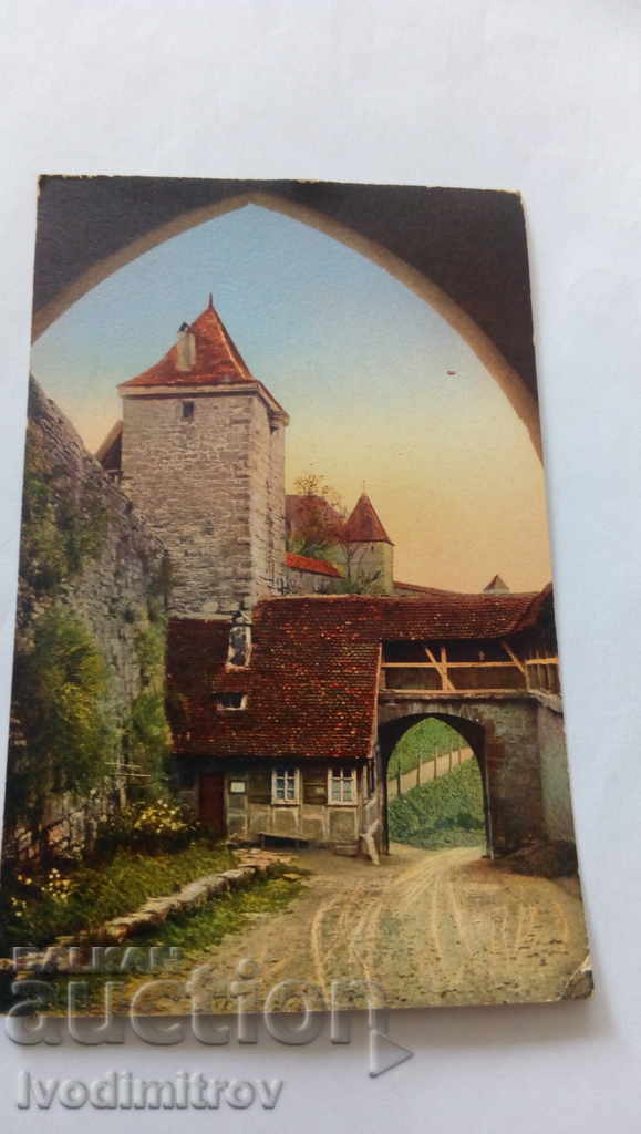 Пощенска картичка Rothenburg Kobolzellerturm
