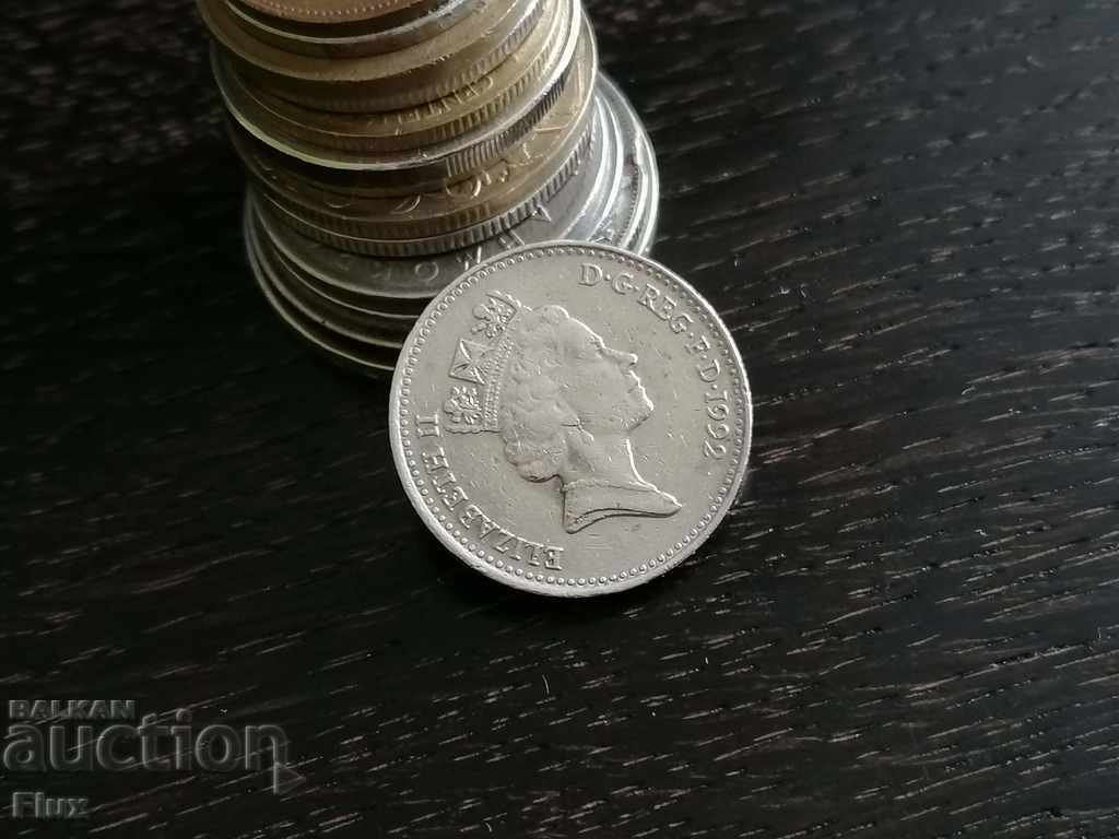 Coin - Great Britain - 10 pence | 1992 with price 1.10 BGN | € 0.56