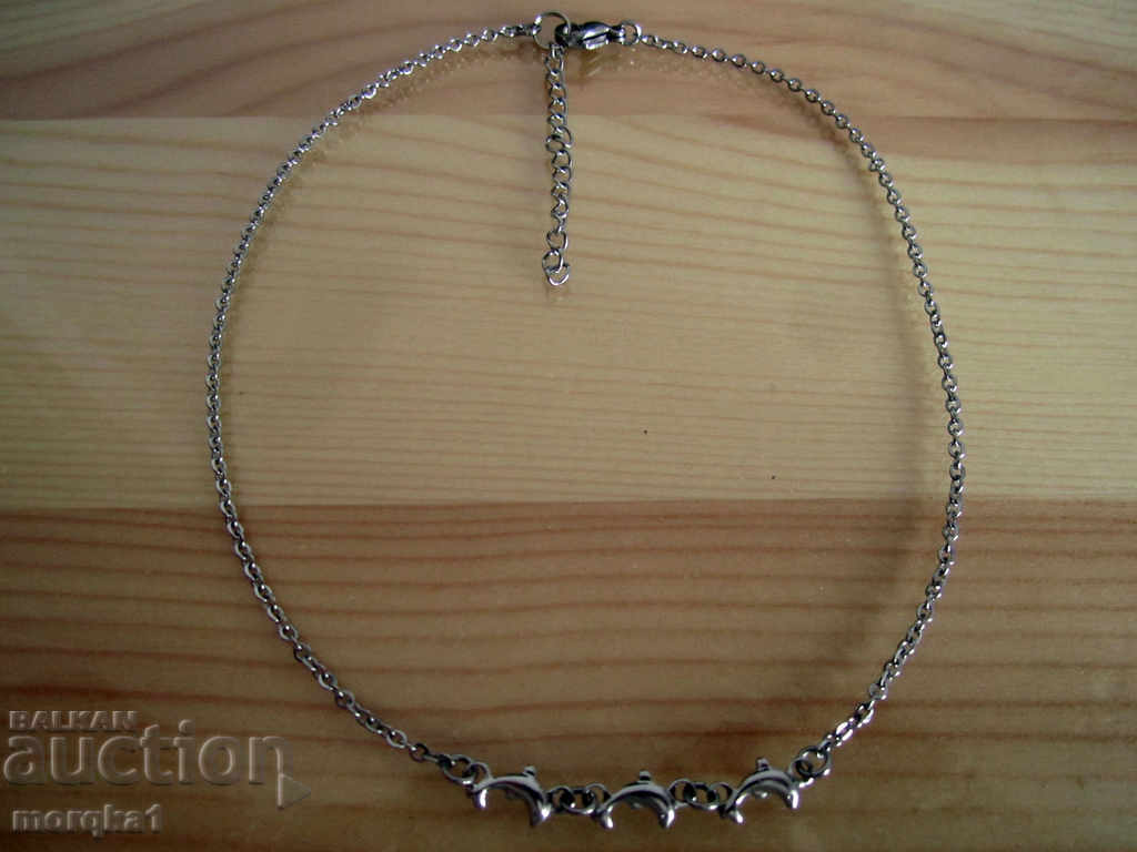 Choker, choker, medical steel choker with dolphin, dolphins with price 9.00 BGN | € 4.60