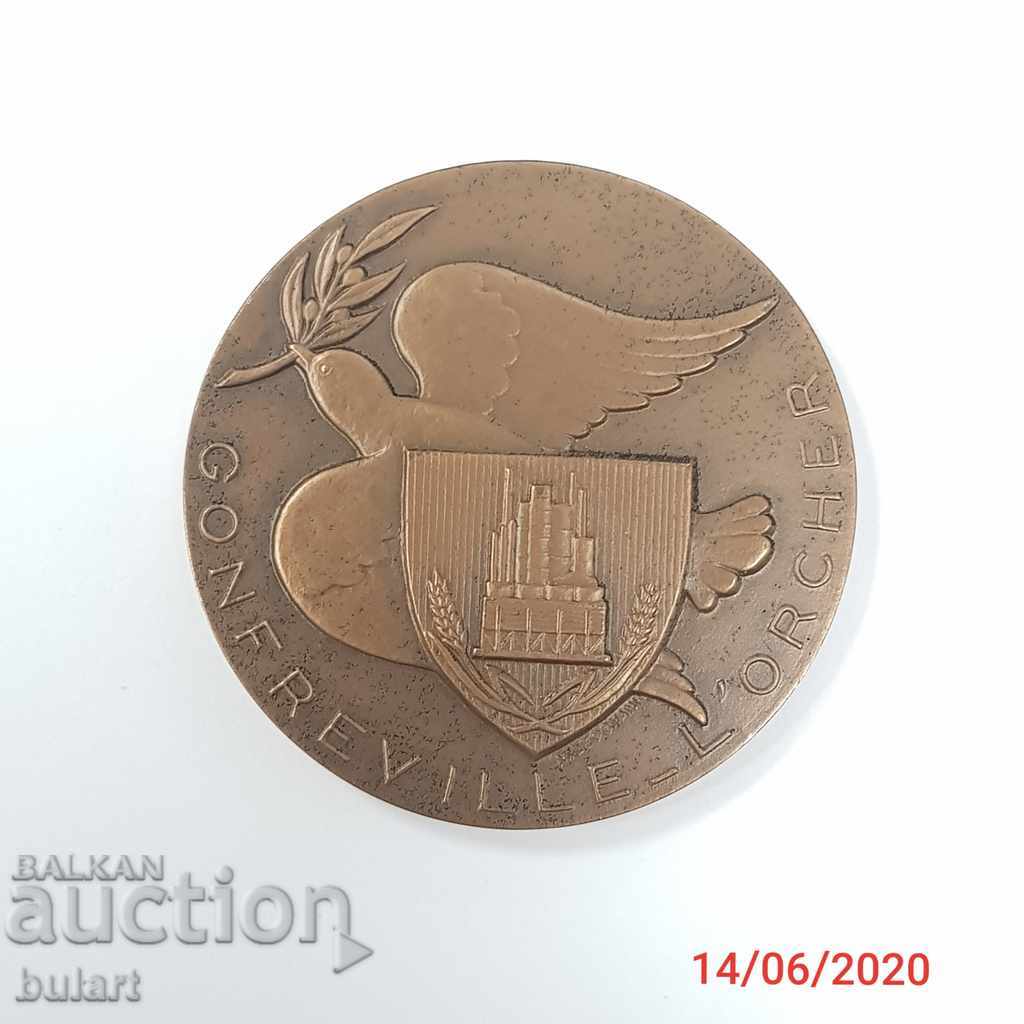 MEDALIA BRONZEI BRONZE MAX LEOGNANY 1971 FRANTA MEDIA BRONZULUI cu preț 70.00 BGN | € 35.79 MEDALIA BRONZEI BRONZE MAX LEOGNANY 1971 FRANTA MEDIA BRONZULUI cu preț 70.00 BGN | € 35.79