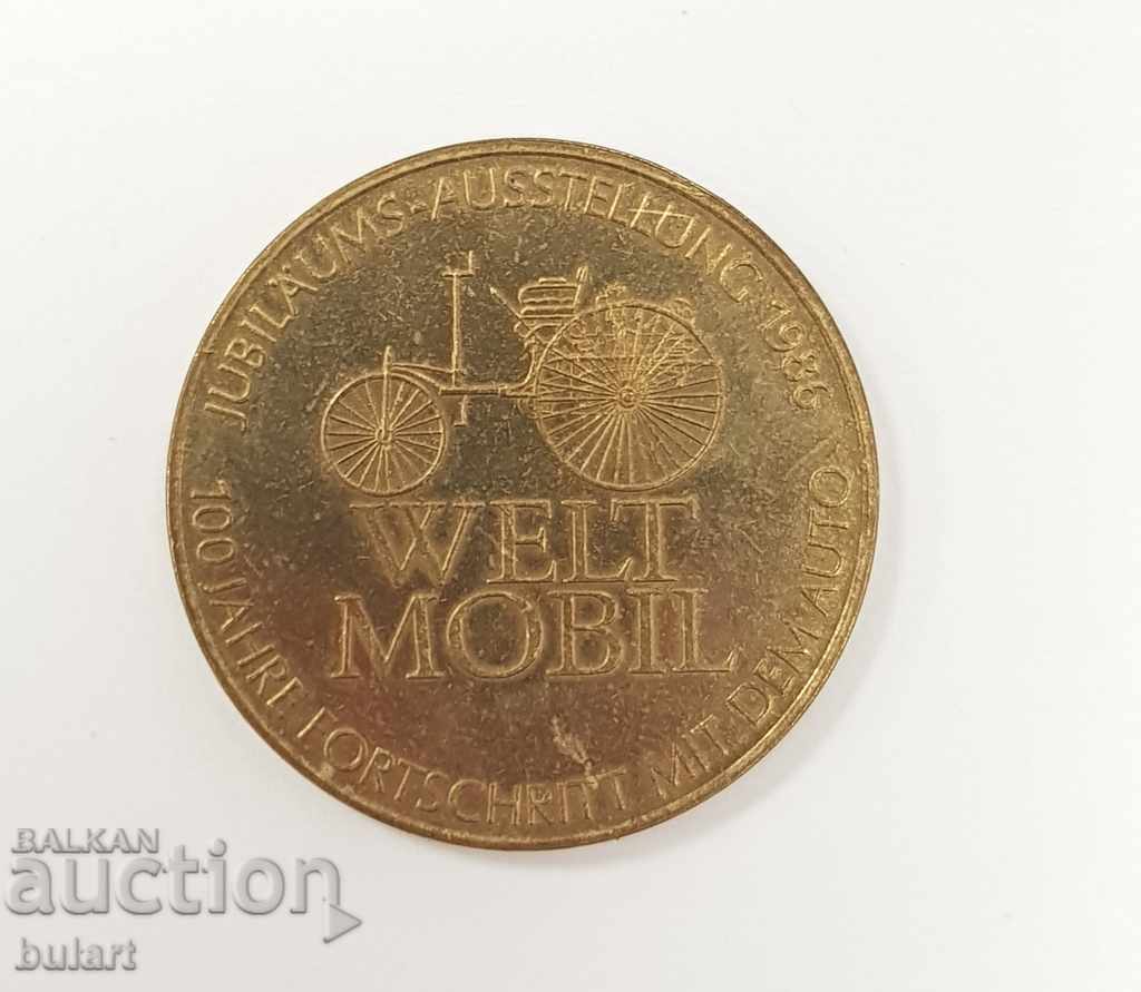 BRONZE MEDAL DAIMLER BENZ DAIMLER BENZ MERCEDES BENZ MEDAL with price 25.00 BGN | € 12.78 BRONZE MEDAL DAIMLER BENZ DAIMLER BENZ MERCEDES BENZ MEDAL with price 25.00 BGN | € 12.78