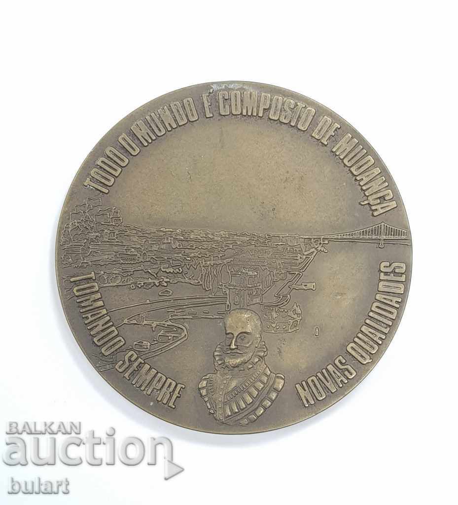 PORTUGAL BRONZ MEDAL МН. RARE PORTUGAL PORTUGUESE MEDAL with price 160.00 BGN | € 81.81