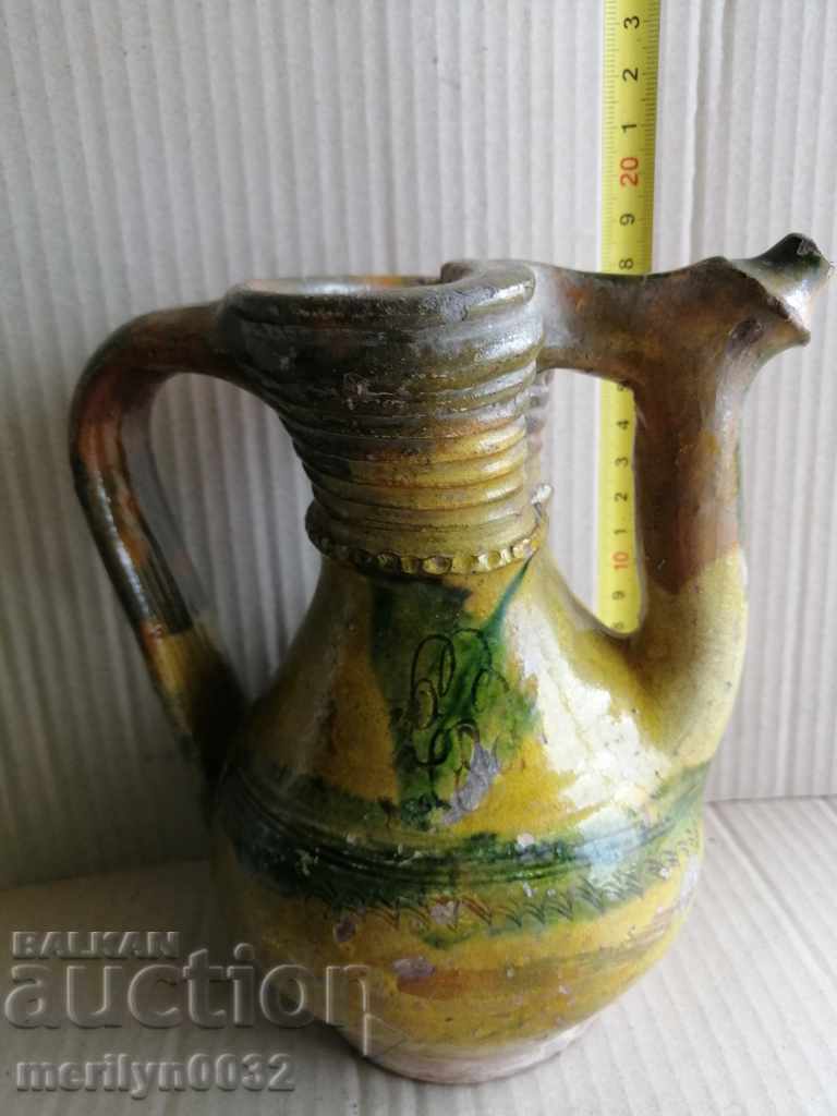 Antique clay krondir pitcher jug pottery, jug, pot with price 176.90 BGN | € 90.45 Antique clay krondir pitcher jug pottery, jug, pot with price 176.90 BGN | € 90.45
