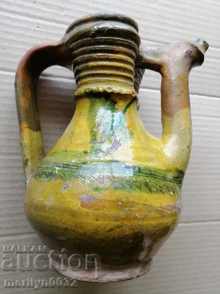 Antique clay krondir pitcher jug pottery, jug, pot - 7 Antique clay krondir pitcher jug pottery, jug, pot - 7
