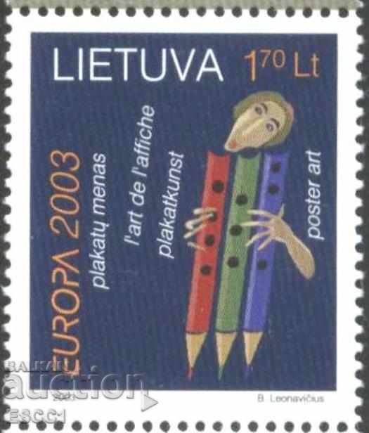 Чиста марка  Европа СЕПТ  2003 от Литва