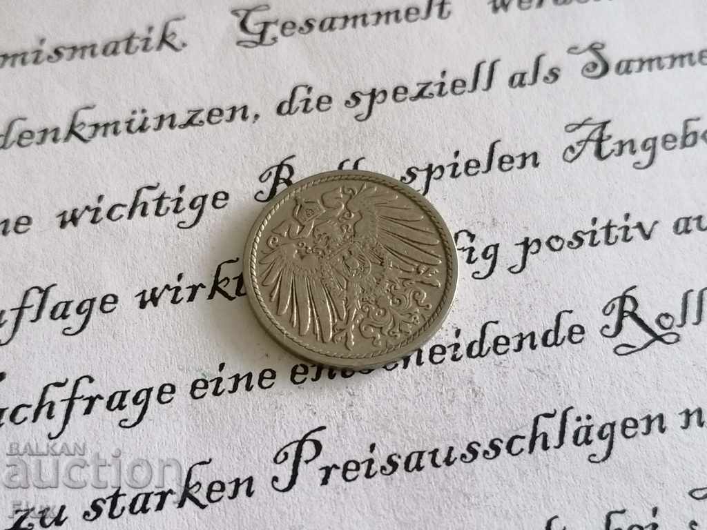 Reich Coin - Germany - 5 Phenicia 1908; series A with price 4.00 BGN | € 2.05 Reich Coin - Germany - 5 Phenicia 1908; series A with price 4.00 BGN | € 2.05