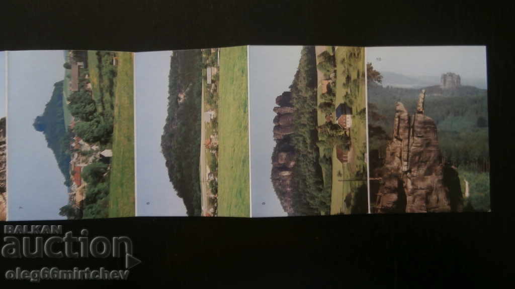 Delivery of GDR postcards 5 pcs. - views from Sachsische Schweiz
