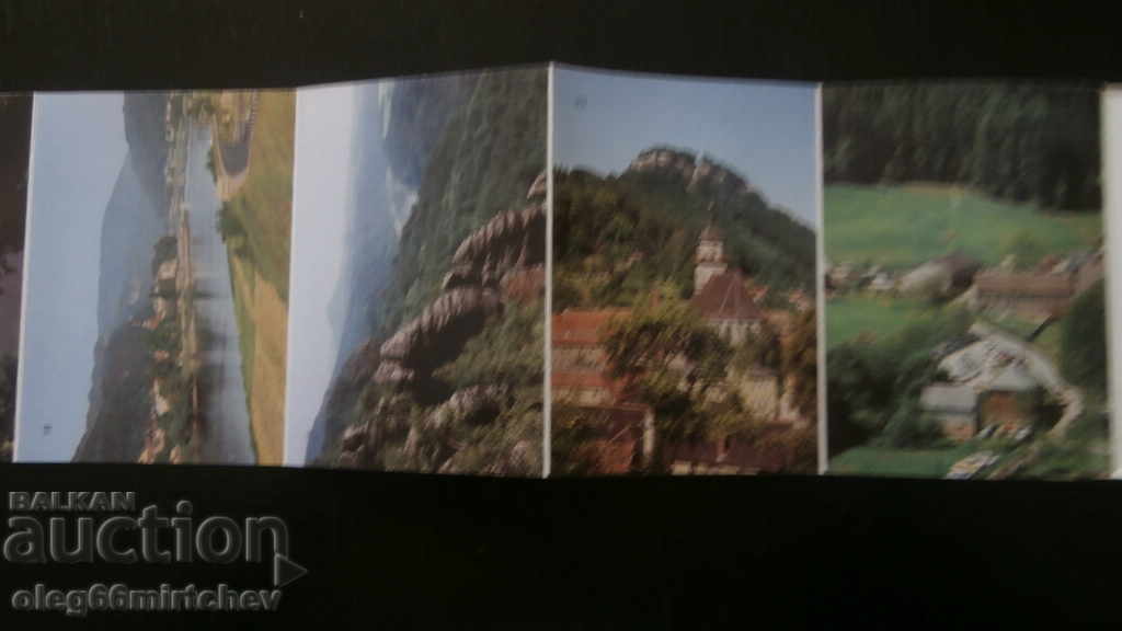 GDR postcards 5 pcs. - views from Sachsische Schweiz - 5