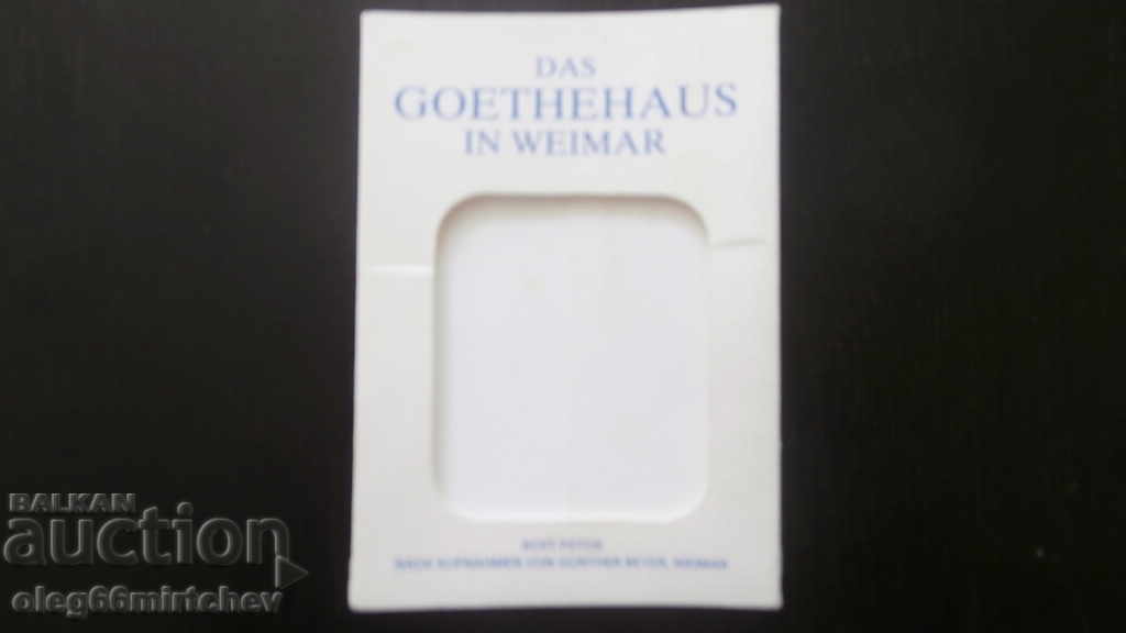 Cărți poștale RDG - Casa lui Goethe din Weimar - 8 bucăți