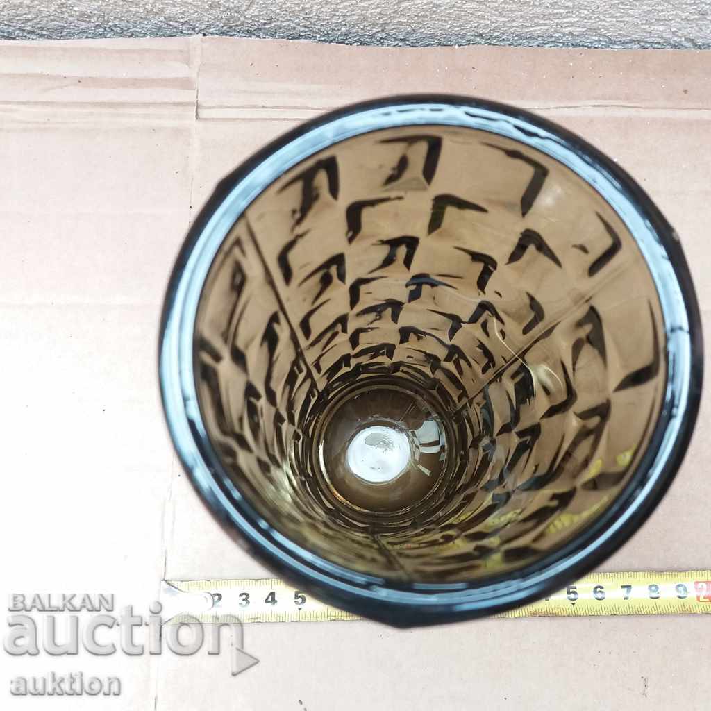 Auction OLD SOLID GLASS VASE Auction OLD SOLID GLASS VASE