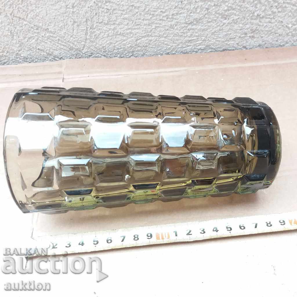 OLD SOLID GLASS VASE - 5 OLD SOLID GLASS VASE - 5