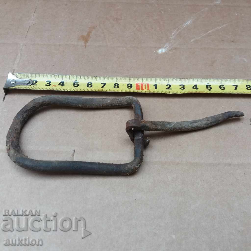 MASSIVE FORGED BUCKLE FROM HORSE TACK - 5