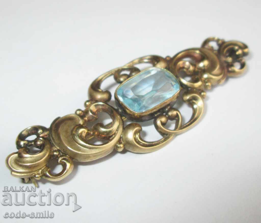 Broșă de artă frumoasă pentru femei bătrâne aurite Art Nouveau cu preț 120.00 BGN | € 61.36