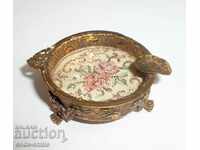 Extremely beautiful small old decorative ashtray