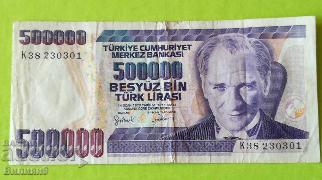 500000 lire 1970 Turcia