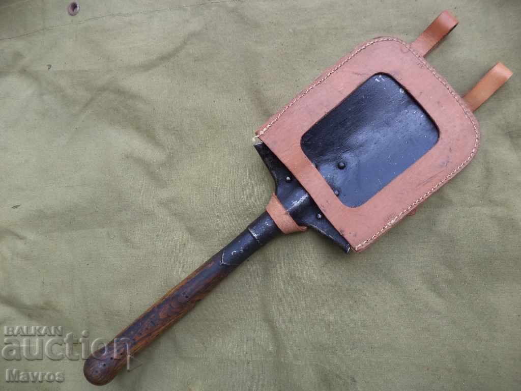 Cover for entrenching tool - natural leather - 5 Cover for entrenching tool - natural leather - 5