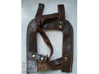 Husa pentru lopata de soldat - piele naturală