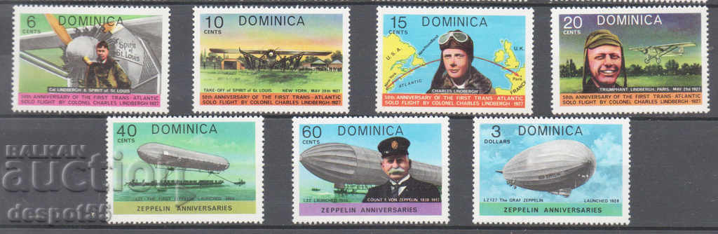 1978. Dominica. Aviation Anniversaries.