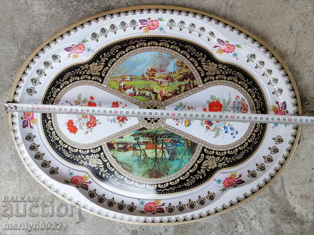 Auction Old tray tray, service Auction Old tray tray, service