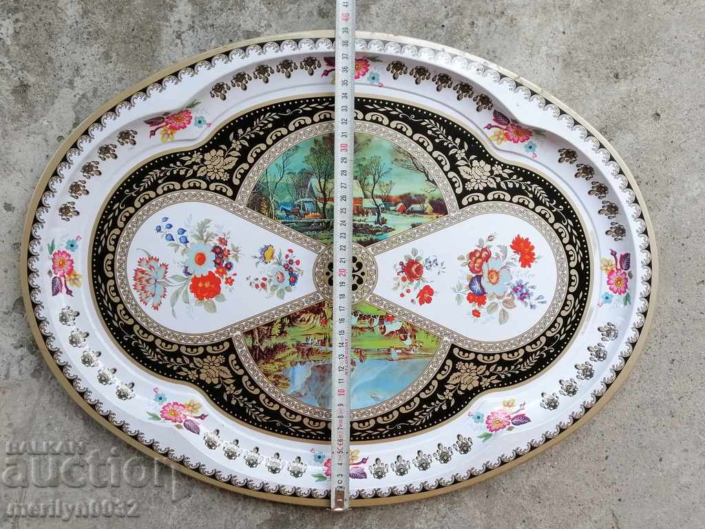 Стар поднос тепсия, сервиз - 5 Стар поднос тепсия, сервиз - 5