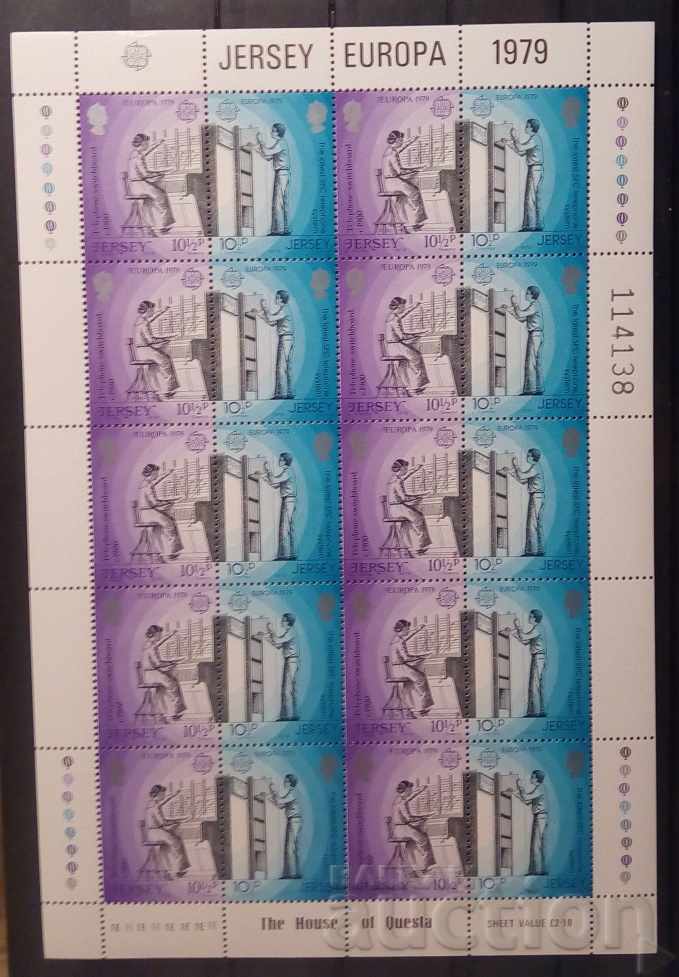 Jersey 1979 Europe CEPT Sheets 2 pcs. 10 series MNH with price 7.50 BGN | € 3.83 Jersey 1979 Europe CEPT Sheets 2 pcs. 10 series MNH with price 7.50 BGN | € 3.83