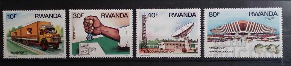 Rwanda 1986 Cars/Buildings MNH