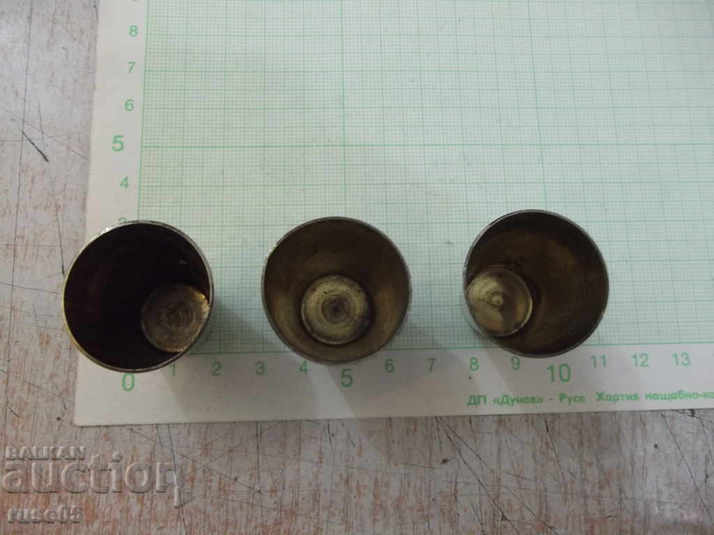 Lot of 3 pcs. small metal cups - 5 Lot of 3 pcs. small metal cups - 5