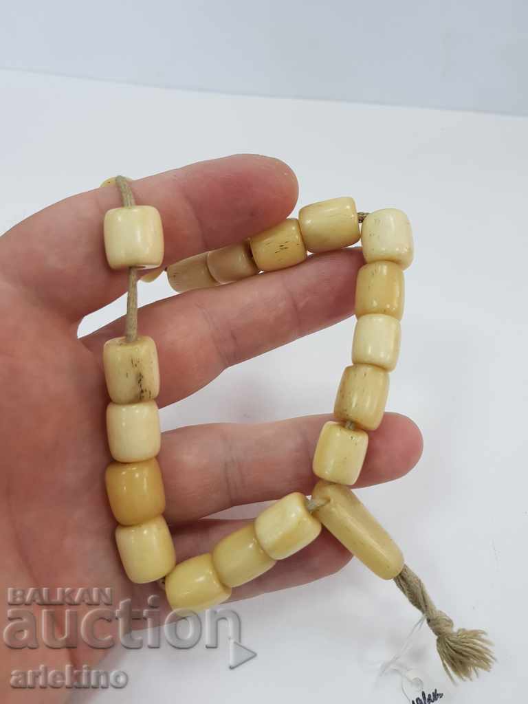 Old rosary of white bone bone 19th-20th century - 5 Old rosary of white bone bone 19th-20th century - 5