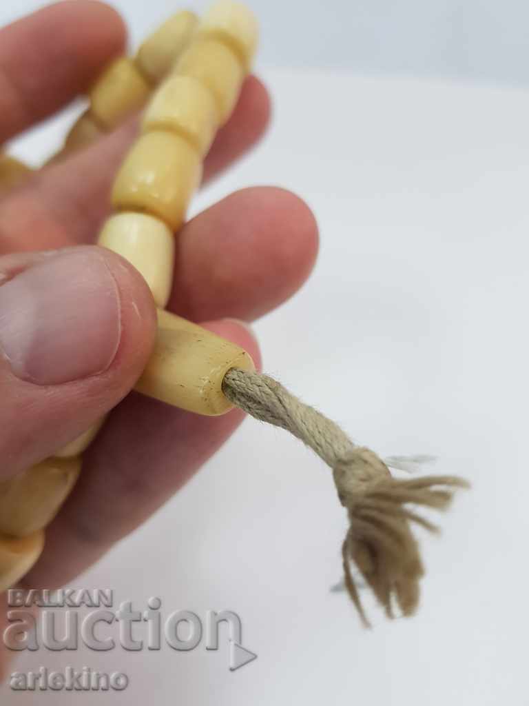Old rosary of white bone bone 19th-20th century - 6 Old rosary of white bone bone 19th-20th century - 6