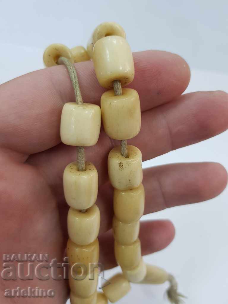 Old rosary of white bone bone 19th-20th century - 7 Old rosary of white bone bone 19th-20th century - 7