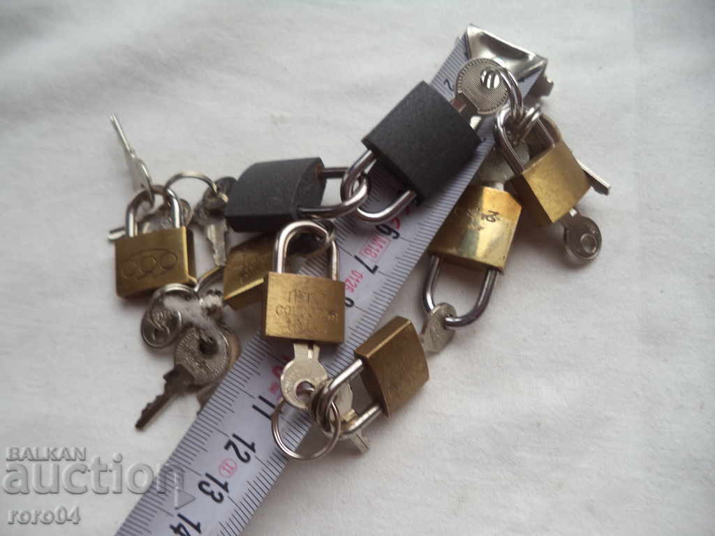 OLD LOCKS WITH KEYS - WORKING - 6 OLD LOCKS WITH KEYS - WORKING - 6