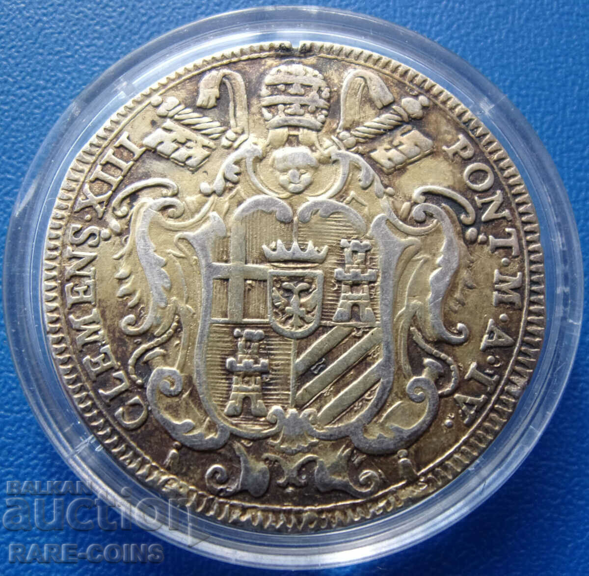 Vatican 1 Teston - 30 Baiocco 1761 Very Rare Original με τιμή € 127.82 | 249.99 BGN Vatican 1 Teston - 30 Baiocco 1761 Very Rare Original με τιμή € 127.82 | 249.99 BGN