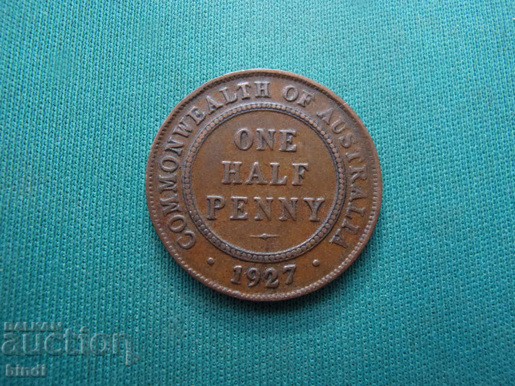 Australia ½ Penny 1927 cu preț € 3.07 | 6.00 BGN
