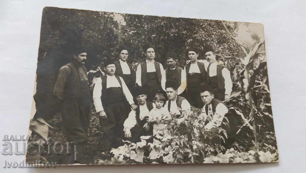 Postcard Peasants in their traditional clothing