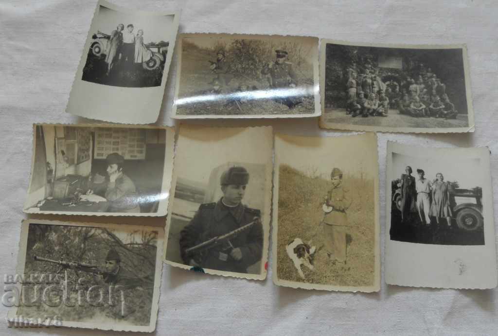 Delivery of I am selling eight small old military photos Delivery of I am selling eight small old military photos