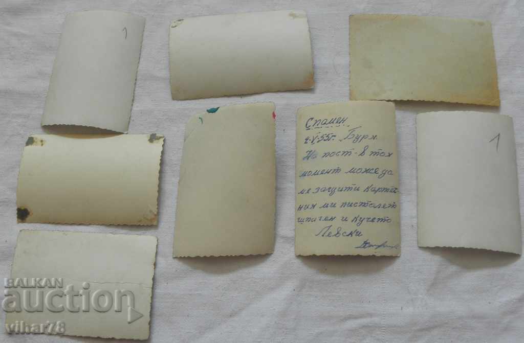 I am selling eight small old military photos - 5 I am selling eight small old military photos - 5