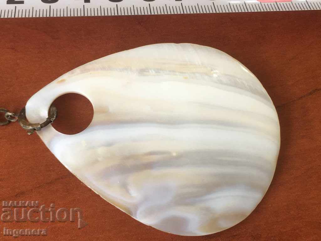 PENDANT EARRINGS SEDEF BRASS LARGE THICK KEYHOLDER with price 21.00 BGN | € 10.74